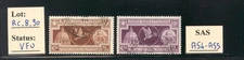 RC_8_90. ITALIA.1933 "ANNO SANTO" air mail set. Scott CB1-CB2. Used