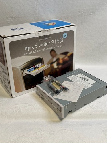HP CD-Writer 9150i IDE CD-RW Drive 8x4x32x w/ Box Cables Receipt Untested