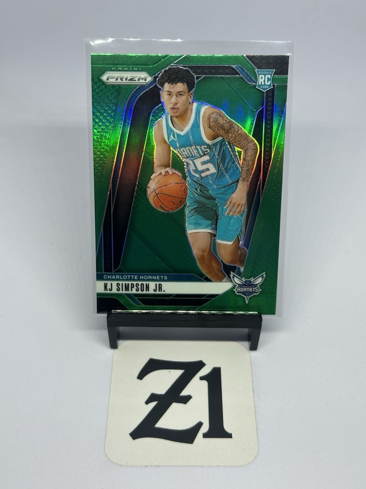 2024-25 Panini Prizm - KJ Simpson Jr. #247 Green Prizm (RC)