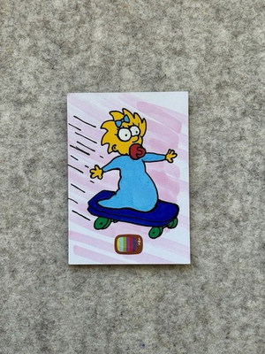#ad Maggie Simpson on Saturday Morning Cards Sketch Card 1 1 By Cowabunga Johnny $25.00
