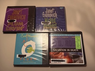 Lot 4 Audio CD 30hr Janet Evanovich Wicked Plum lovin JD Robb Salvation..