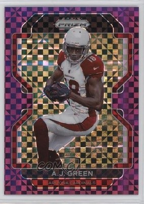 2021 Panini Prizm Purple Power Prizm 40/49 AJ Green #74 12uu