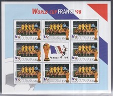 Guyana 1998 Mint MNH Romania Team Photo FIFA World Cup Football France $30 x8