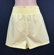 Missy Empire Yellow Cotton Blend Lightweight Summer Shorts Size L (14-16) BNWT