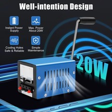 Portable Metal Generator, F20 Hand Crank Gene...