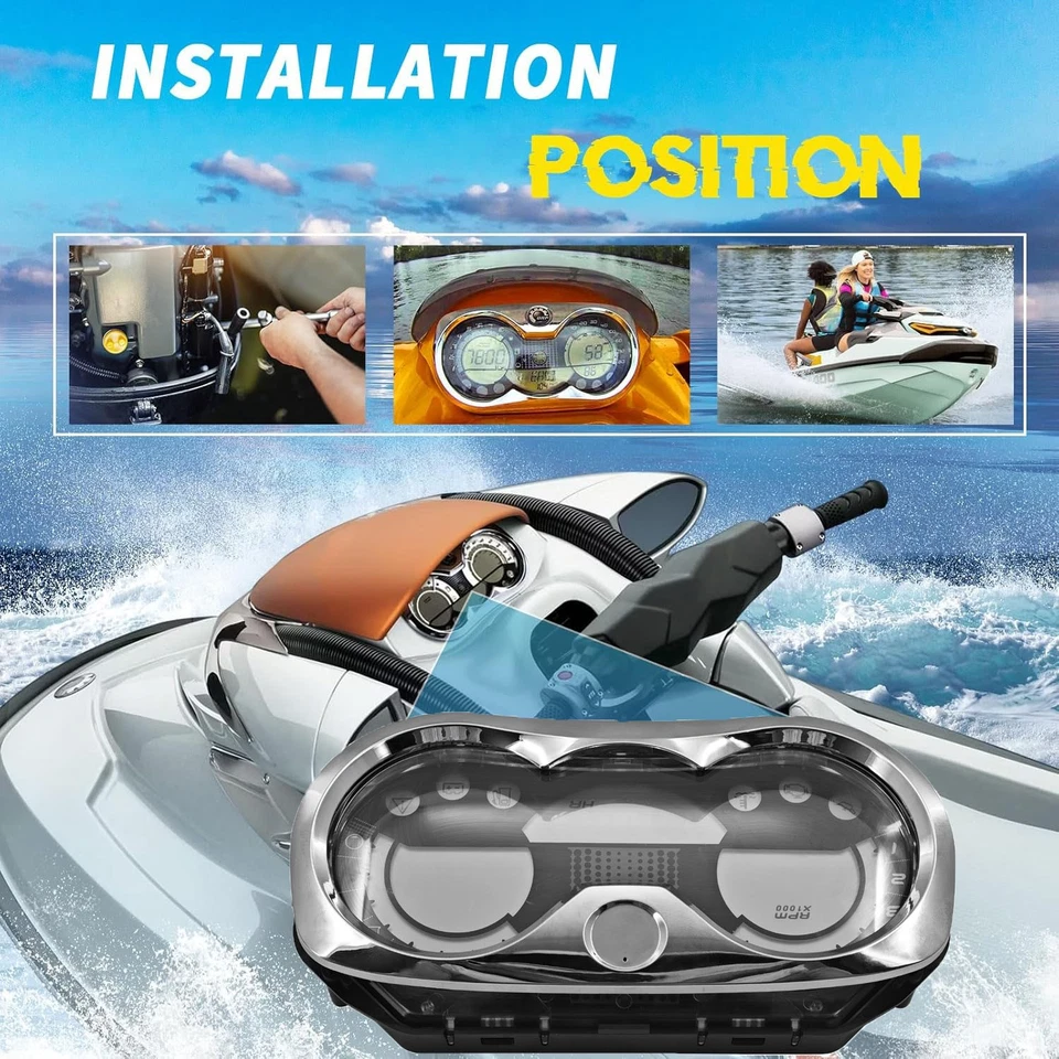 Cuadro medidor velocímetro para Sea-Doo 2006-2007 GTI SE 130 Wake 155 278002217 Foto 3 de 4