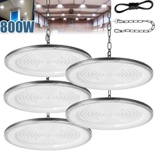5 Pack 800W Led UFO High Bay Light 800 Watts Commercial Factory Warehouse Light