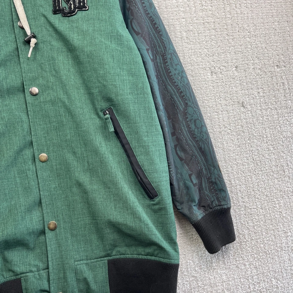 Y2K Nomis Psychedelic Sleeve AOP Jacket Hooded Lined  Snowboard Ski Men S Read* - Imagem 4 de 4