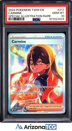Pokemon 2024 Carmine 217/167 SIR Twilight Masquerade GEM MINT PSA 10
