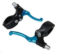 Dia-Compe Tech 77 BMX Locking Brake Lever Pair Set  Freestyle Blue / Silver