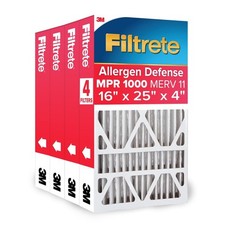 Filtrete 16x25x4 AC Furnace Air Filter, MPR 1000, MERV 11, Fits Lennox Hone...