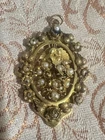 New ListingVintage Designer Miriam Haskell Gold and White Pearl Pendant