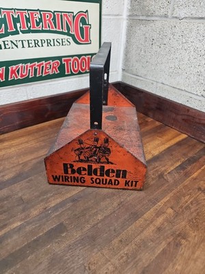 ORIGINAL BELDEN WIRING SQUAD KIT GAS SERVICE STATION ADVERTIZING OIL SIGN