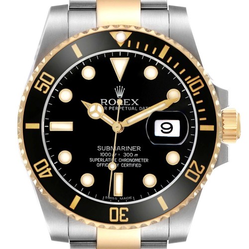Rolex Submariner Steel Yellow Gold Mens Watch 116613