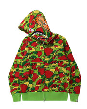 Bape Kids Sta Camo Shark Zip Hoodie Multi Size 120 K