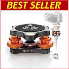 Professional Tripod Leveling Base with Precise Angle Adjustment - 4.5oz Weight