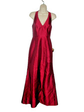 NWT $239 Alfred Sung cranberry formal wedding prom stage Gown Size 2 r