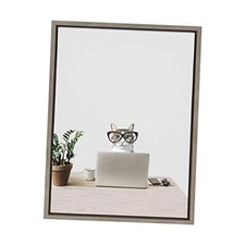  Sylvie I’m Cathy, I Work in Accounting Framed Canvas Wall Art by The Creative 