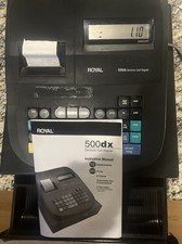 Royal 500DX Electronic Cash Register Tested w/ Key  Manuals