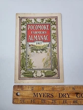 1917 Pocomoke Farmers Almanac Original Antique Pocomoke Guano Co Norfolk, VA VTG