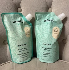 AMIKA: The Kure Shampoo &Conditioner  Refill Set New 16.9 Oz. Each