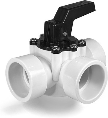 Durable 1.5 Inch ABS Diverter Valve - 3-Way Slip Valve for Pool Efficiency