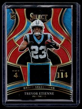 2025 Panini Select Draft Selections Patch Trevor Etienne Rookie Carolina