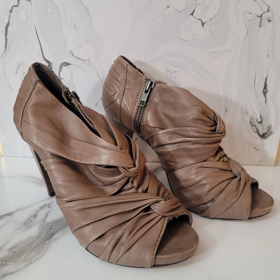 Zapatos al tobillo de cuero Spitafields color topo All Saints tostado para mujer talla 39EU EE. UU. 8 Foto 4 de 4