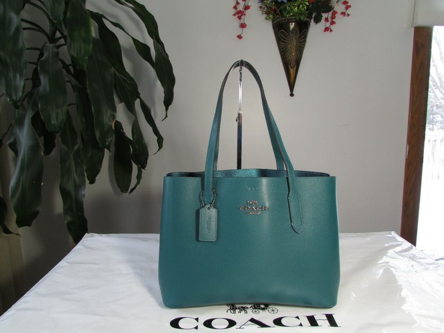 coach leather avenue tote