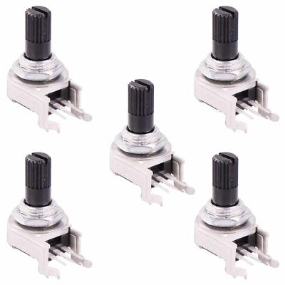 5PCS Rotary Potentiometer 6mm 3 Pin 3PIN 3 P Knurled Shaft Single Linear B Type B10k 4
