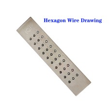 Tungsten Carbide Drawplate Hexagon Wire Drawing Multisize Pull Bar Jewelry Tool