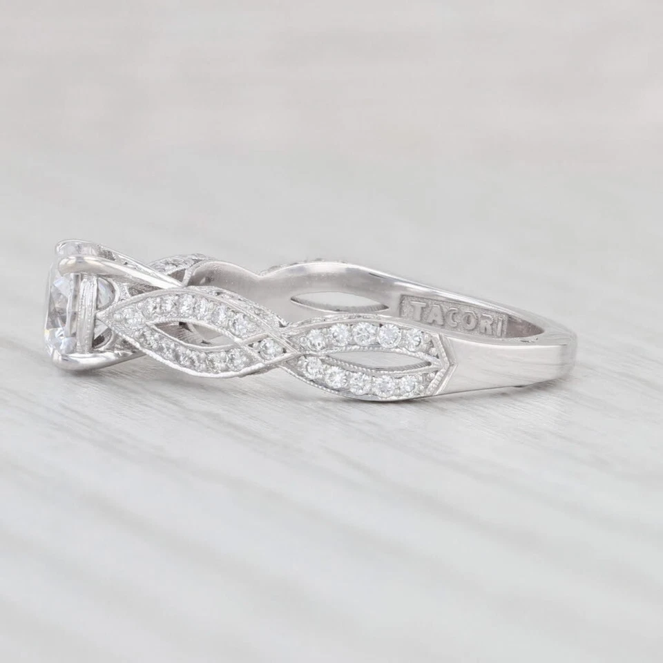 Nuevo Anillo de Compromiso Tacori 0.20ctw Diamante Semi Montaje Oro Blanco 18k Talla 6.5 Foto 3 de 4