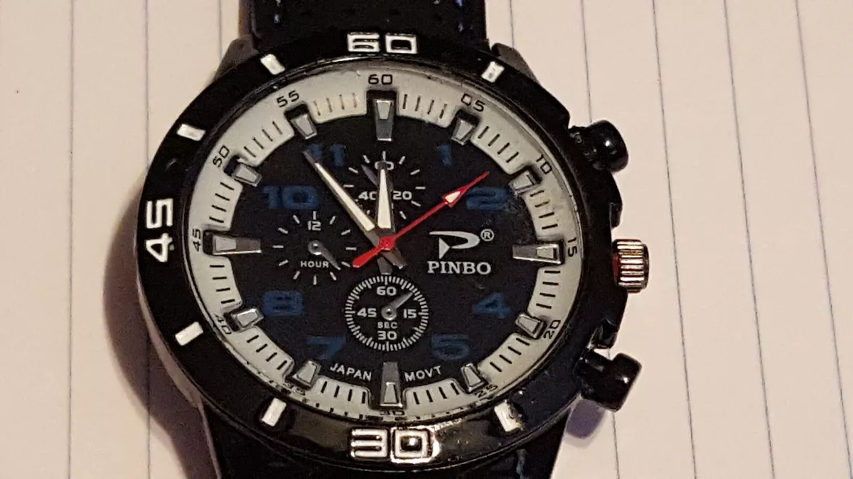 Men s Pinbo Quartz Sport s Watch eBay