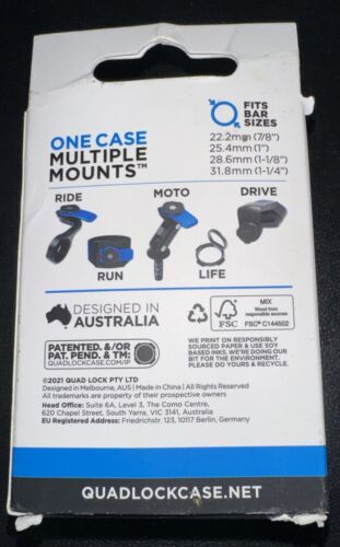 QUAD LOCK BASE BAR CLAMP MEDIUM QLP-360-BCM 9348943016391 - Bild 2 von 4