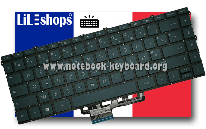 Clavier AZERTY Français De Remplacement Pour HP Spectre X360 13 - Modèles Aw0006/07/08nf