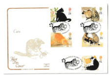 17/1/1995 UK GB FDC - Cats - Cat with String - Catshill Special Postmark