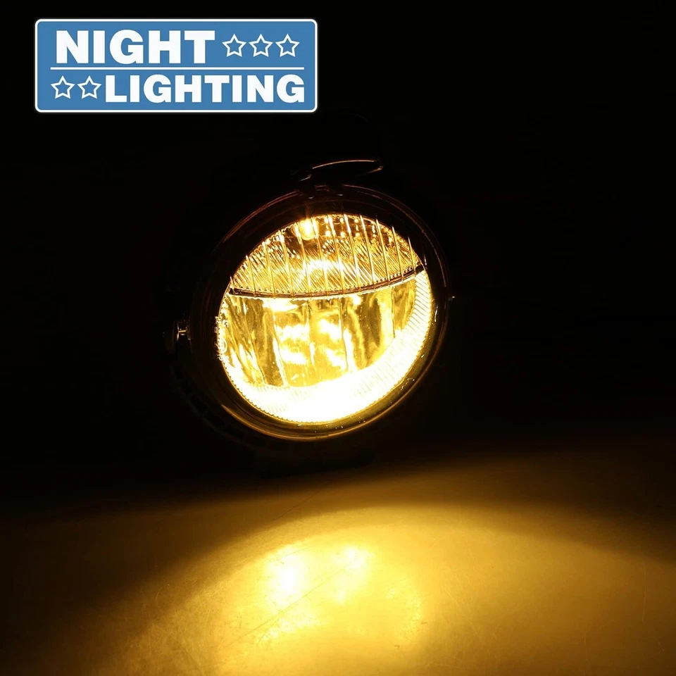 Yellow Lens Fog Lights For 2007-2015 Mini Cooper DRL Bumper Lamp Replacement L+R Foto 2 de 4