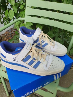 Adidas Forum 84 Low ,,Blue Thread'', Größe 43.5 (US 9.5), in sehr gutem Zustand 