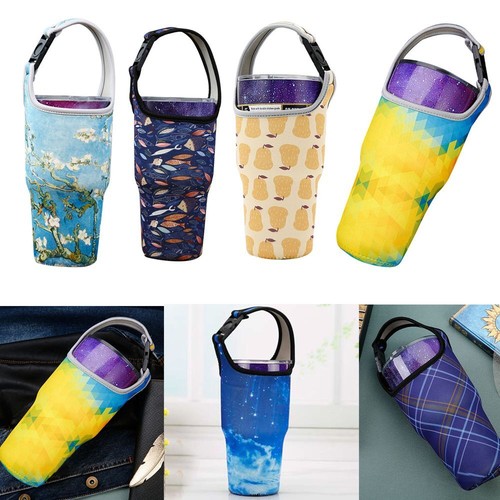 Carrier Cup Pouch Tumbler Cup Sleeve Mug Holder Beverage Bag Water Bottle Bag