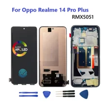 OLED Lcd Display Screen Touch Digitizer For Oppo Realme 14 Pro+ RMX5051 W/frame