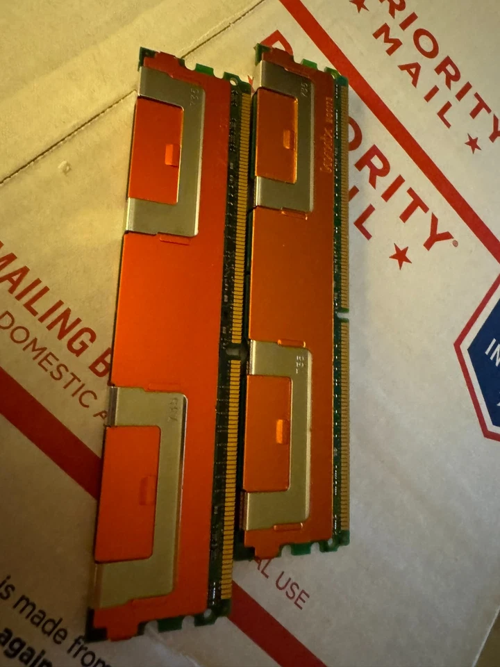 2 Pieces Hynix 512M 1RX8 PC2-5300F-555-11 DDR2 RAM HP P/N 416470-001 398705-051 - Image 2 of 2