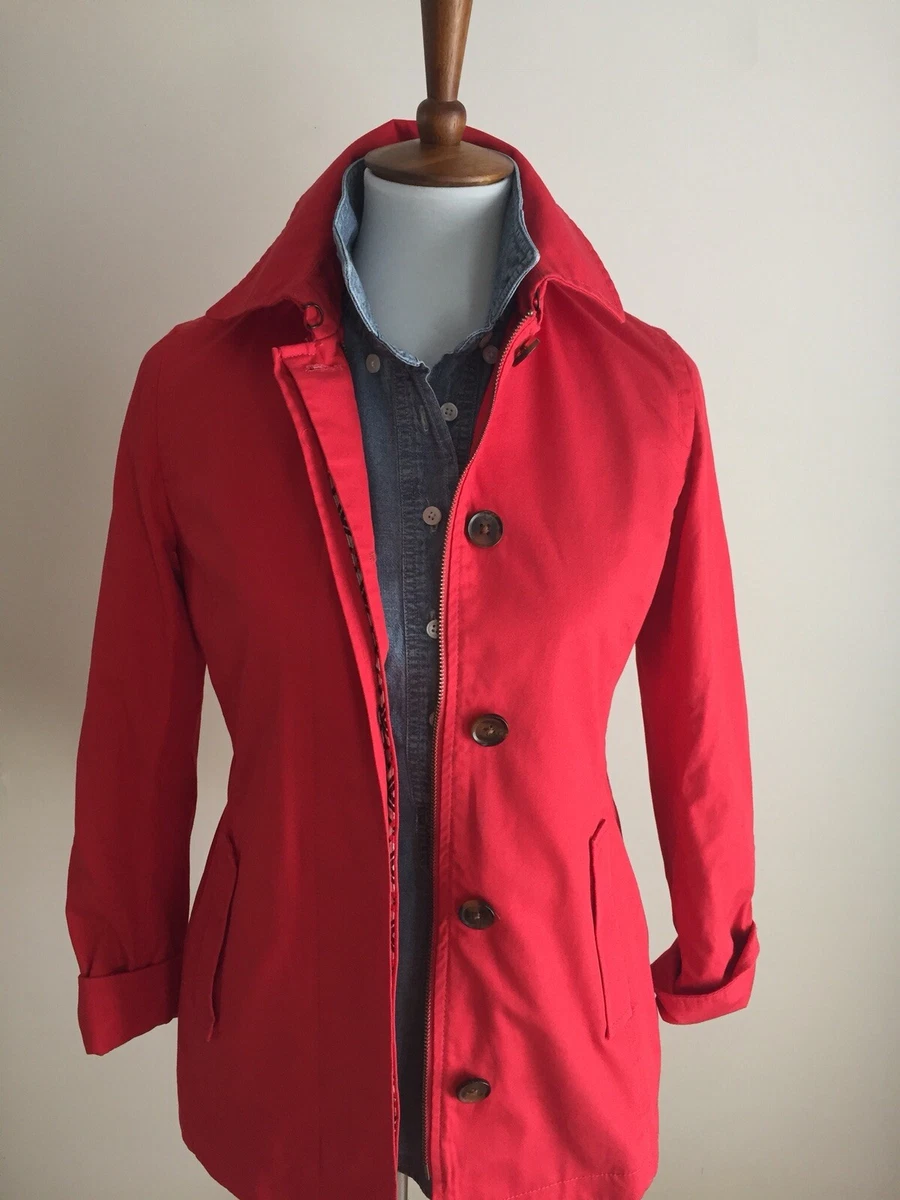 Banana republic red trench coat clearance