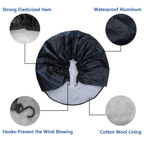 2-Pack Waterproof Tire Covers For Auto Camper Trailer – Universal 27-29" Polyester