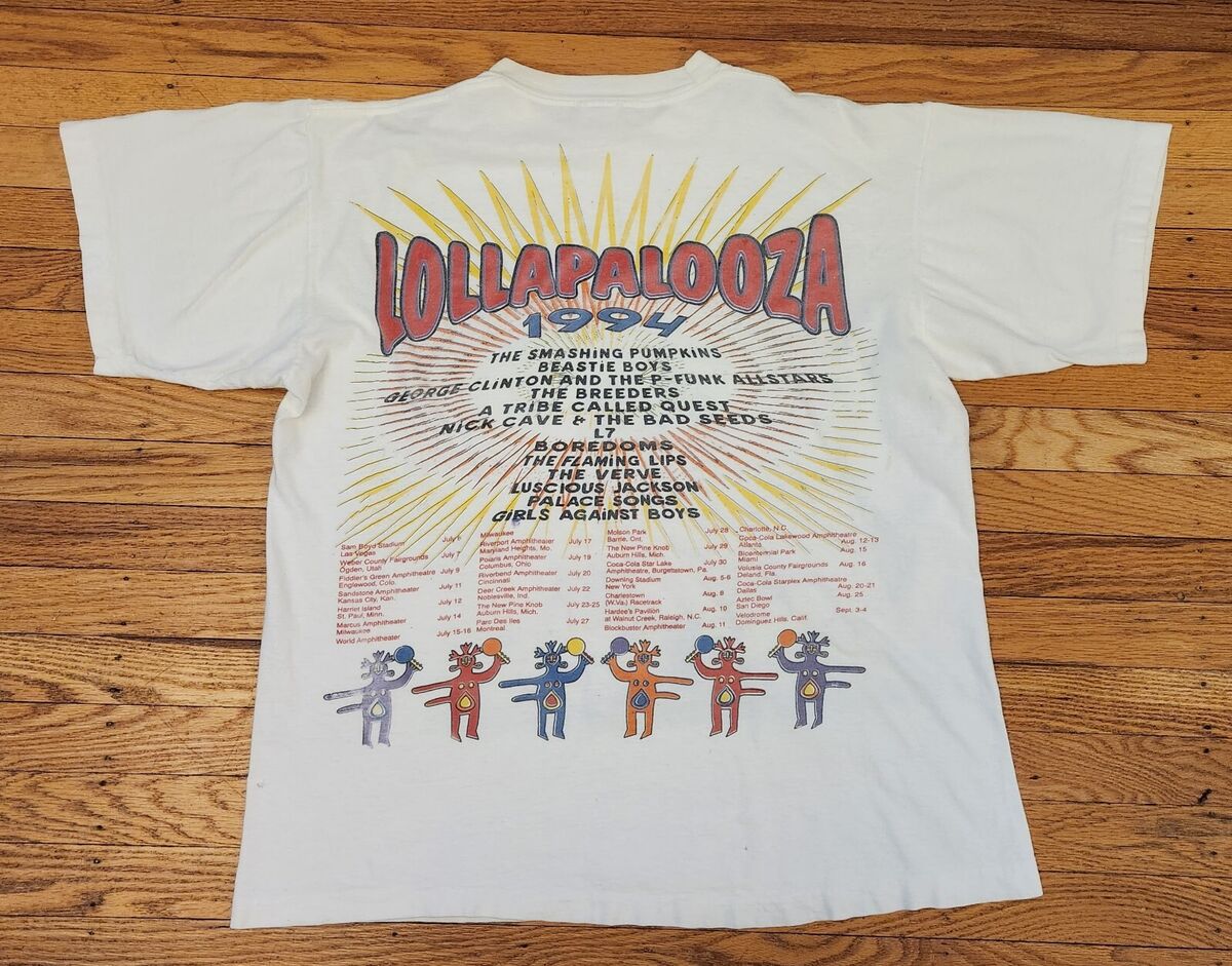 Vintage 90s Lollapalooza Tour T-Shirt XL Single Stitch Vintage 90s Lollapalooza Tour T-Shirt XL Single Stitch