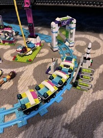 Lego Friends 41130 Roller Coaster, Box Manuals Figures. Missing 1 Piece