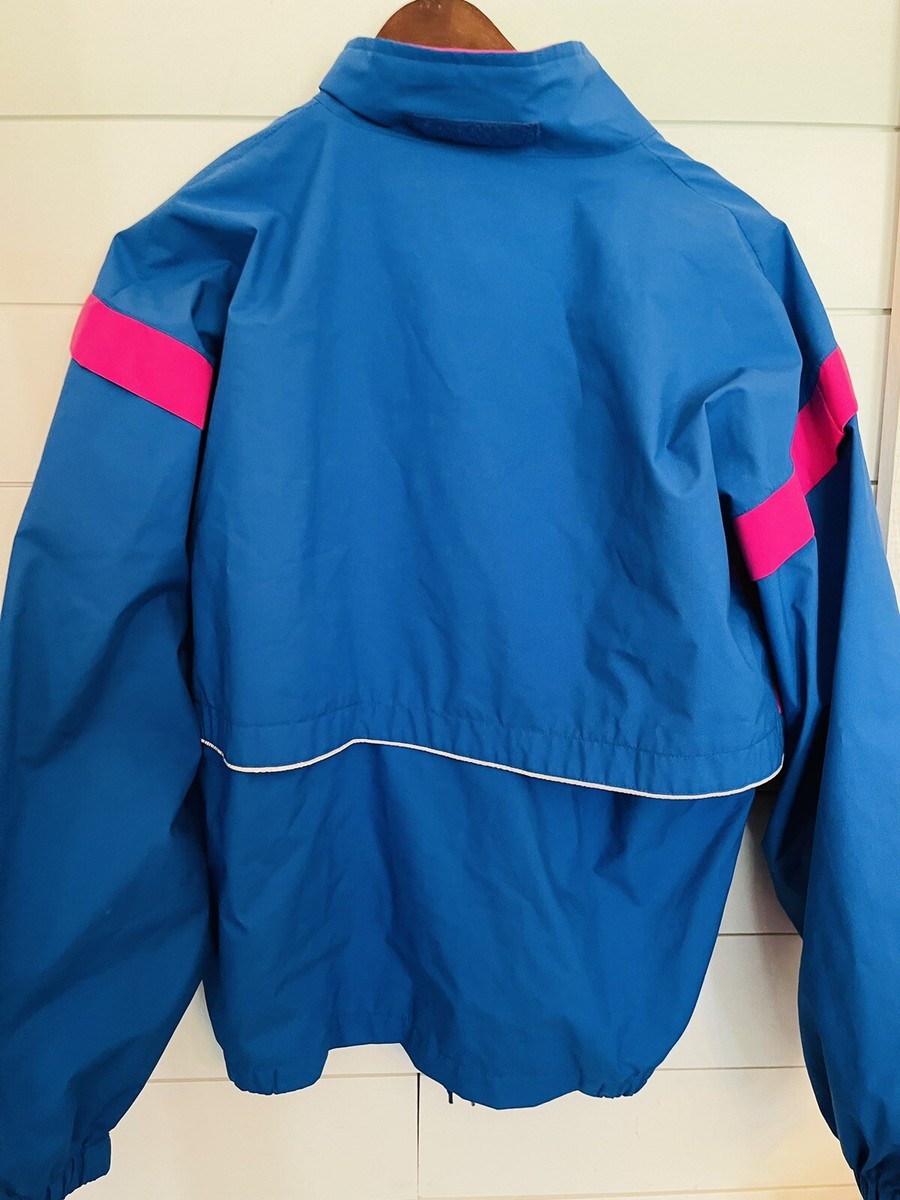 Vintage ASICS Gore Tex Tiger Blue Windbreaker Track Suit Small