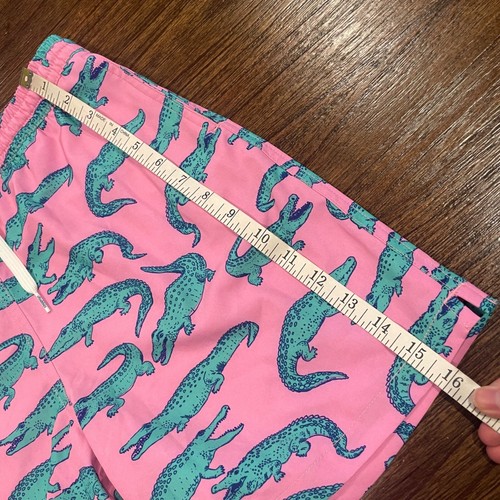 Chubbies Boys Est Sz M/L The Glades Classic Swim Trunk Pink Alligators 6" Inseam - Picture 9 of 12