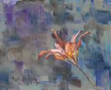 "Wood Lily" artist Jeffrey Randolph Bond oil painting on Canvas