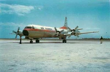 Postcard Aviation Air Florida Lockheed L-188C Unposted