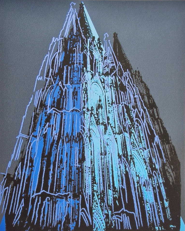 ANDY WARHOL * Cologne Cathedral * 50 x 40 cm *signed lithograph*limited # 37/200 - Bild 2 von 4